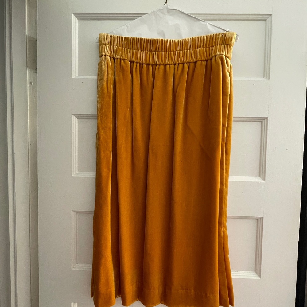 Jcrew velvet skirt